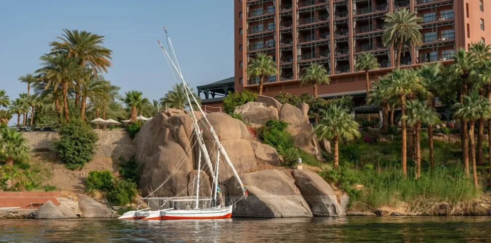 Aswan Nile and Boat